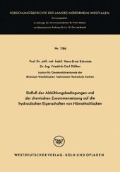 book Einfluß der Abkühlungsbedingungen und der chemischen Zusammensetzung auf die hydraulischen Eigenschaften von Hämatitschlacken