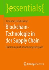 book Blockchain-Technologie in der Supply Chain: Einführung und Anwendungsbeispiele