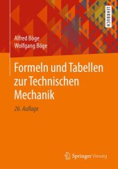 book Formeln und Tabellen zur Technischen Mechanik