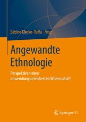 book Angewandte Ethnologie: Perspektiven einer anwendungsorientierten Wissenschaft