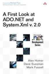 book First Look at ADO.NET and System Xml v 2.0