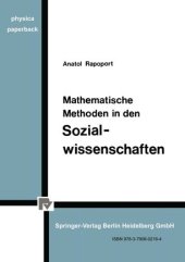 book Mathematische Methoden in den Sozialwissenschaften