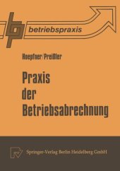 book Praxis der Betriebsabrechnung