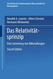 book Das Relativitätsprinzip: Eine Sammlung von Abhandlungen