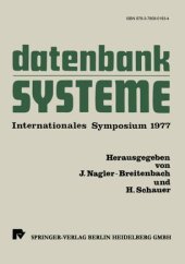 book Datenbanksysteme: Internationales Symposium 1977