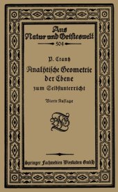 book Analytische Geometrie der Ebene zum Selbstunterricht