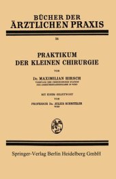 book Praktikum der kleinen Chirurgie