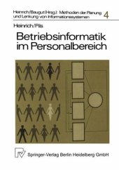 book Betriebsinformatik im Personalbereich: Die Planung computergestützter Personalinformationssysteme