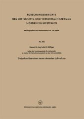 book Gedanken über einen neuen deutschen Luftverkehr