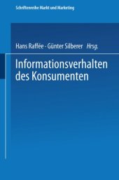 book Informationsverhalten des Konsumenten: Ergebnisse empirischer Studien