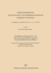 book Berufseignung und Berufseinsatz 1. Teil Untersuchung unterschiedlicher Ergebnisse bei der betrieblichen Berufsausbildung