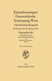 book Einundzwanzigste Österreichische Ärztetagung Wien: Van-Swieten-Kongreß