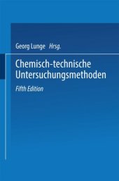 book Chemisch-technische Untersuchungsmethoden