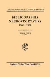 book Bibliographia Neurovegetativa 1900-1950