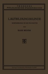 book Lautbildungskunde: Einführung in die Phonetik