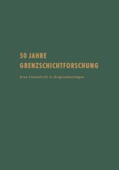 book 50 Jahre Grenzschichtforschung: Eine Festschrift in Originalbeiträgen