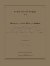 book Thermometrische Untersuchungen