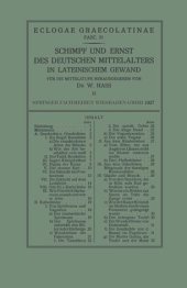 book Schimpf und Ernst des Deutschen Mittelalters in Lateinischem Gewand