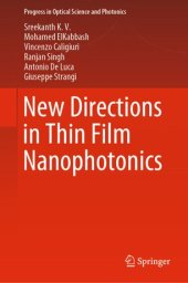 book New Directions in Thin Film Nanophotonics