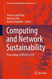 book Computing and Network Sustainability: Proceedings of IRSCNS 2018