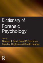 book Dictionary of Forensic Psychology