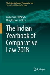 book The Indian Yearbook of Comparative Law 2018