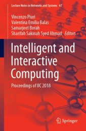 book Intelligent and Interactive Computing: Proceedings of IIC 2018