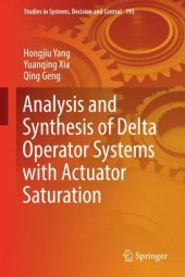 book Analysis and Synthesis of Delta Operator Systems with Actuator Saturation