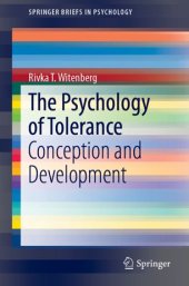 book The Psychology of Tolerance: Conception and Development