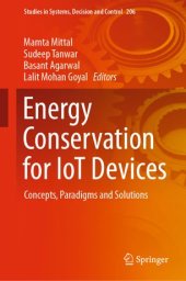 book Energy Conservation for IoT Devices: Concepts, Paradigms and Solutions