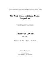 book The Weak Order and Flag h-Vector Inequalities