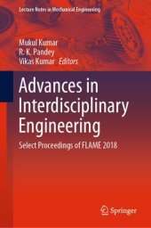 book Advances in Interdisciplinary Engineering: Select Proceedings of FLAME 2018