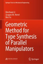 book Geometric Method for Type Synthesis of Parallel Manipulators