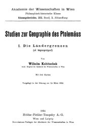 book Studien zur Geographie des Ptolemäus. I. Die Ländergrenzen