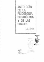 book Antología de la psicología pedagógica y de las edades