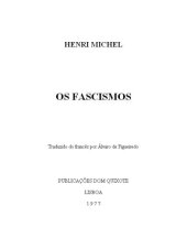 book Os fascismos