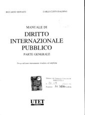 book Manuale di diritto internazionale pubblico : parte generale