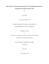 book White supremacy and patriarchal cisgenderism in US nation-building and resistance by transgender and non-binary People of Colour