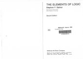 book The Elements of Logic