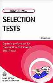 book How to pass selection tests: essential preparation for numerical, verbal, clerical and IT tests