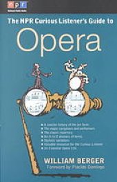 book NPR The Curious Listener's Guide to Opera