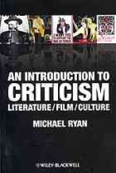 book An introduction to criticism: theory, culture, society