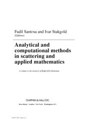 book Analytical and Computational Methods in Scattering and Applied Mathematics