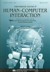 book Current research of the Human Interface Society: a special issue of the International journal of human-computer interaction