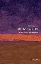 book Biography: A Very Short Introduction