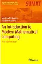 book An Introduction to Modern Mathematical Computing: With Mathematica®