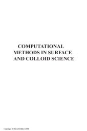 book Computational Methods in Surface and Colloid Science