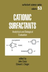 book Cationic surfactants: analytical and biological evaluation