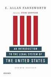 book An Introduction to the Legal System of the United States
