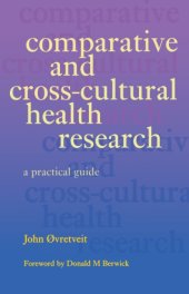 book Comparative and cross-cultural health research: a practical guide